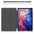 Xiaomi Redmi Pad 2 Tri-Fold Series Smart Folio-etui - Sort