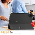 Xiaomi Redmi Pad 2 Tri-Fold Series Smart Folio-etui - Sort