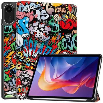 Xiaomi Redmi Pad 2 Tri-Fold Series Smart Folio-etui - Graffiti