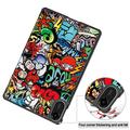 Xiaomi Redmi Pad 2 Tri-Fold Series Smart Folio-etui - Graffiti