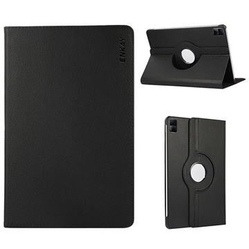 Xiaomi Redmi Pad 360 Roterende Folio Cover - Sort