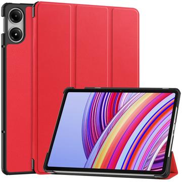 Xiaomi Redmi Pad Pro/Poco Pad Tri-Fold Series Smart Folio Cover - Rød