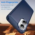 Xiaomi Redmi Turbo 4 Pro Børstet TPU Cover - Karbonfiber - blå