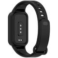 Xiaomi Smart Band 9 Active/Redmi Band 3 Udskiftning af Silikonestrop med Integreret Ramme - Sort