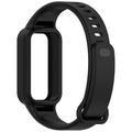 Xiaomi Smart Band 9 Active/Redmi Band 3 Udskiftning af Silikonestrop med Integreret Ramme - Sort