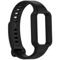 Xiaomi Smart Band 9 Active/Redmi Band 3 Udskiftning af Silikonestrop med Integreret Ramme - Sort