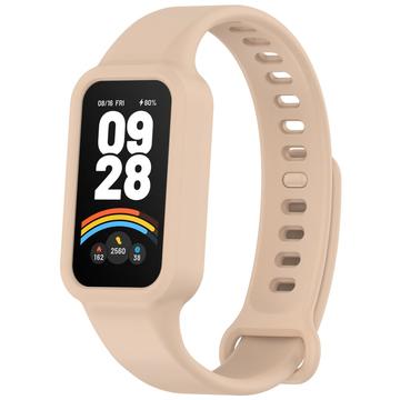 Xiaomi Smart Band 9 Active/Redmi Band 3 Udskiftning af Silikonestrop med Integreret Ramme - Pink