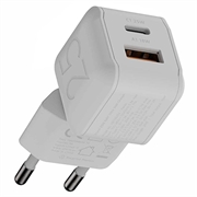 Xtorm NextGen GaN3 Ultra vægoplader 25W - hvid