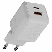 Xtorm NextGen GaN3 Ultra vægoplader 70W - USB-C PD/USB-A - hvid