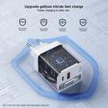 Xundd XDCH-109 70W GaN-hurtigoplader med USB-C-kabel - EU-stik - Hvid