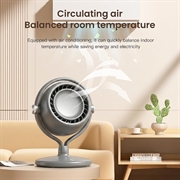 Y-3 bladløs turbo-ventilator med 3 hastigheder - 2400mAh - titaniumgrå