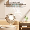 Y-3 bladløs turbo-ventilator med 3 hastigheder - 2400mAh - beige