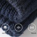 Y0046 1 par strikkede, vindtætte, varme vinterhandsker til mænd med touchscreen og elastisk manchet