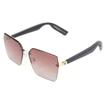 Y10 Smart Glasses med Bluetooth 5.3, mikrofon og UV-beskyttelse - Sort