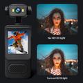 Y2 Mini-actionkamera med 1.54" LCD-skærm og dobbelt LED-lys - sort