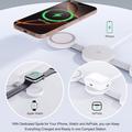 Y333 3-i-1 MagSafe-oplader til iPhone, AirPods og Apple Watch - 15W - hvid