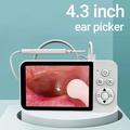 Y40 Visuelt otoskop / Ørerensningsendoskop med display - hvid