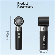 Y41 sammenklappelig håndholdt ventilator med 3000mAh batteri
