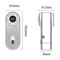 Y61 Mini-håndventilator - 100 hastigheder, USB-C, digitalt display
