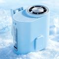 Y66 Semiconductor-køleventilator med klips og digitalt display - blå