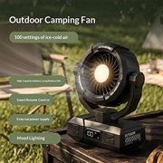 Y7 bærbar campingteltventilator med LED-lys