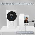 Y9-KP1 IP44 vandafvisende videodørklokkesæt - tovejslyd og nattesyn - hvid