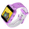 Y90 PRO Kids Smart Watch Vandtæt dobbeltkamera skridttæller Lommelygte Musikspil Student Smart Armbånd - Lilla