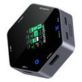 YC-931 8-i-1 4K USB-C-hub med OLED-skærm - 100W PD-opladning - sort
