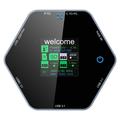 YC-931 8-i-1 4K USB-C-hub med OLED-skærm - 100W PD-opladning - sort