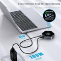 YC-931 8-i-1 4K USB-C-hub med OLED-skærm - 100W PD-opladning - sort