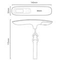 YESIDO MG41 bærbar elektronisk bagagevægt med LCD-display - 50kg - grå