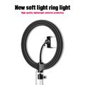 YINGNUOST 26cm Fill Light med 1.2m stativ ABS+PC 3 lystilstande Selfie Ring Light til YouTube-videoer