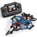 YL86 RC-drone med controller med 2.4" skærm - blå