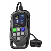 YM119 OBD2-scanner / læser til motorfejlkoder - sort