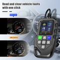 YM119 OBD2-scanner / læser til motorfejlkoder - sort