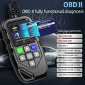 YM119 OBD2-scanner / læser til motorfejlkoder - sort