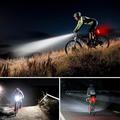 YOUOKLIGHT YK1528 Vandtæt cykellygtesæt LED super lys cykellygte + baglygte USB genopladelig