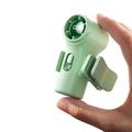 YS-G10 Mini-håndventilator med klips og digitalt display - grøn