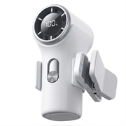 YS-G10 Mini-håndventilator med klips og digitalt display