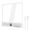 YSJ-019 Plus klar akryl LED-natlampe - Type-C-opladning - hvid