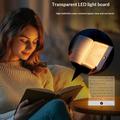 YSJ-019 Plus klar akryl LED-natlampe - Type-C-opladning - hvid