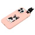 3D Cartoon iPhone 14 Pro Max TPU Cover - Hund