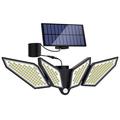 YY-22226 4-lampe LED-solcellelampe med PIR-bevægelsessensor - 800 lumen