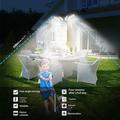 YY-22226 4-lampe LED-solcellelampe med PIR-bevægelsessensor - 800 lumen