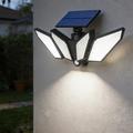 YY-22226 4-lampe LED-solcellelampe med PIR-bevægelsessensor - 800 lumen
