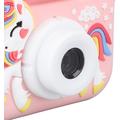 Unicorn-kamera til børn med 32GB hukommelseskort og kortlæser - pink
