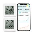 YZ6045 Smiley-ikon Elektronisk digitalt termohygrometer Smart Bluetooth-termometer Temperatur- og fugtighedsmåler