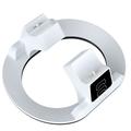 YZC-523 Dobbelt opladningsstation til PS5/PS5 Edge-controller - RGB-dock, OLED-skærm - hvid