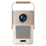 Yaber T2 Plus bærbar projektor i fuld HD med JBL-lyd og Google TV - Beige