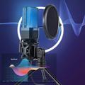 Yanmai X1R RGB Kondensator Mikrofon med Stativ & USB